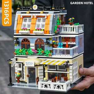 最安値[新作] LEGO互換 LEGO風 クリエイター ガーデンホテル 1316ピース