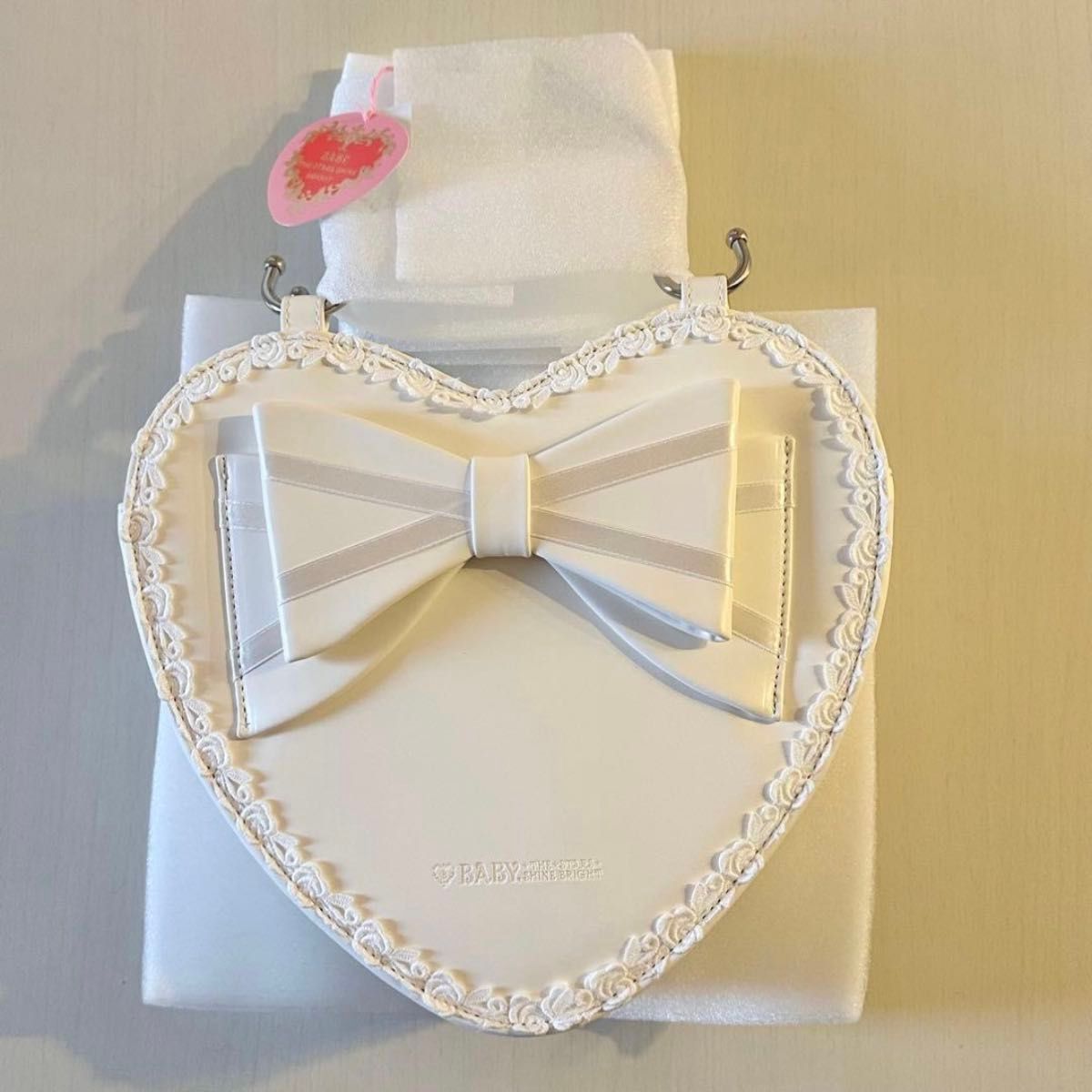 Preview of BABY, THE STARS SHINE BRIGHT リボンハートbag オフ白 ホワイト