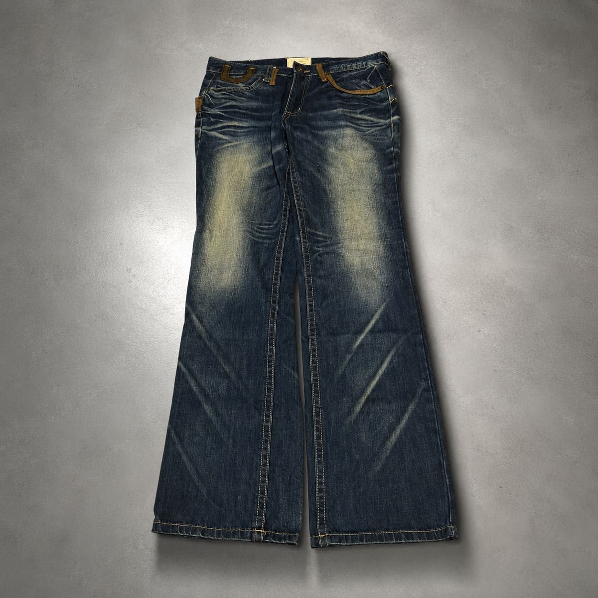 Preview of Lolita jeans メンズ フレアデニム 平成ギャル お兄系 y2k ブーツカット 00s archive pants 32