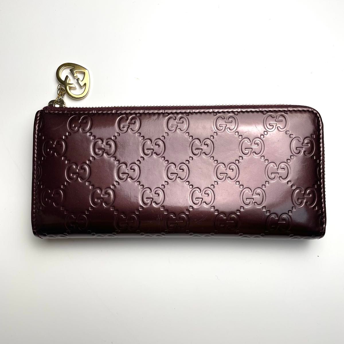 GUCCI グッチ キーケース 6連 GG柄 シェリーライン ブラウン