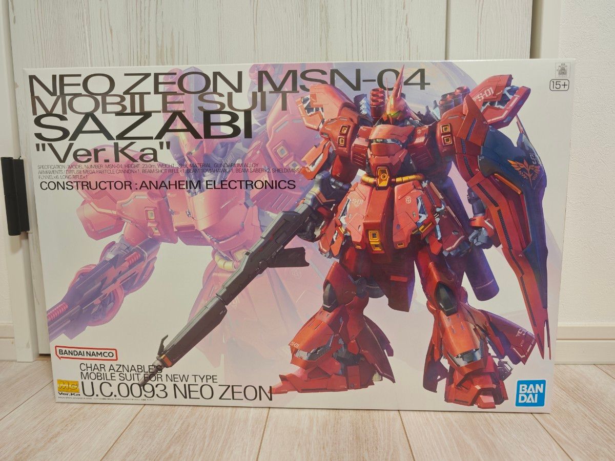 MG νガンダム Ver.Ka & サザビー Ver.Ka 1/100スケール 2点セット
