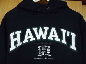 即決　ハワイ　JANSPORT　ハワイ大学　パーカー　黒色　ＸＬ