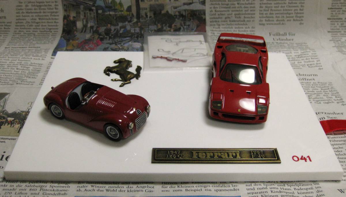 ☆絶版*吉田秀樹*AMR*1/43*Ferrari F40 + Ferrari 125S
