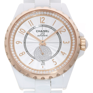 ［銀座店］CHANEL シャネル J12 365ダイヤモンド H3843 腕時計 750ピンクゴールド ホワイト/ダイヤモンド 文字盤 メンズ DH66253