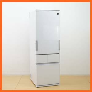 【シャープ】4ドア 冷凍冷蔵庫 415L SJ-GT42E-W 2019年 日本製 どっちもドア 雪下シャッキと野菜室 プラズマクラスター ★送料無料★