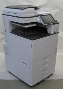 MPC4504 リコー RICOH カラー複合機 (コピー FAX プリンター スキャナー) 重量:(約) 120Kg サイズ(約):幅 587mm×奥 685mm×高 1,155mm