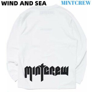 1スタ！■ WIND AND SEA MINTCREW 20SS LOGO L/S Tee コラボ ロゴ ロングスリーブ Tシャツ ロンT カットソー ウィンダンシー ミントクルー