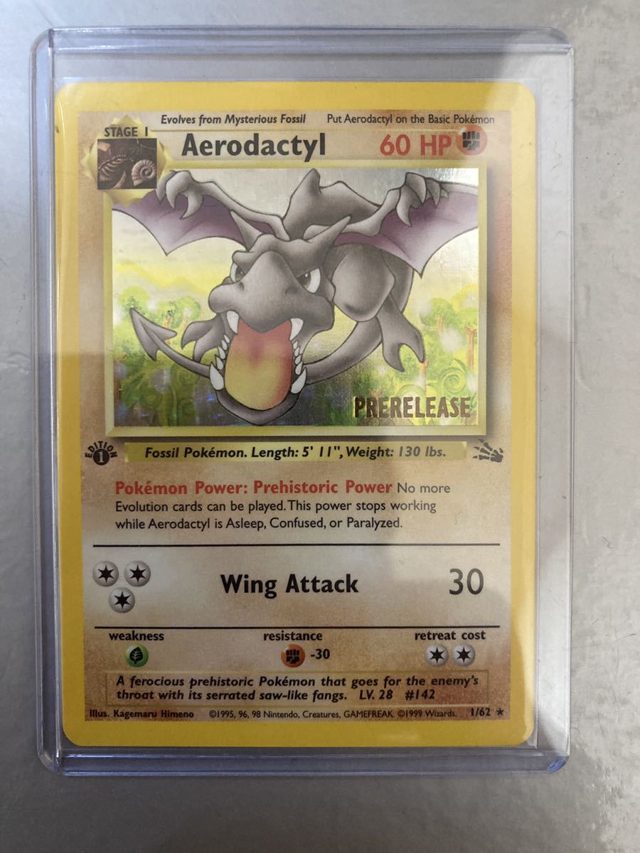 ポケモンカード プテラ Aerodactyl 旧裏 海外版 英語版 プレリリース