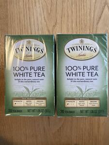 トワイニング　ホワイトティー　白茶　中国茶　20袋×2箱　美容　美肌　健康　TWININGS