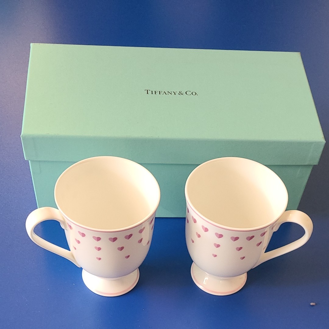 9】ティファニー マグカップ TIFFANY ピンクハート ペア | Shop at