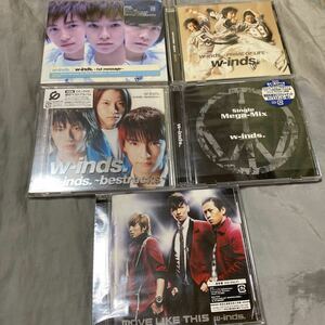 w-inds. ウィンズ CD5枚セット 1st message/w-inds. PRIME OF LIFE/w-inds. bestracks/Single Mega-Mix/MOVE LIKE THIS