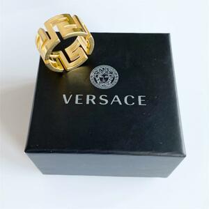 【極美品・15-16号】VERSACE　ヴェルサーチェ　指輪 グレカ　リング　メンズ　レディース　ベルサーチ