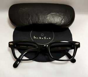 人気モデル　白山眼鏡店　1992 deco　白山眼鏡 ブラック　黒　メガネ　眼鏡　伊達メガネ　伊達眼鏡