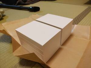 【1000枚入】はがき大用紙（100×148mm）　白、無地　少し薄い　　案内状、挨拶状、QSLカード用紙