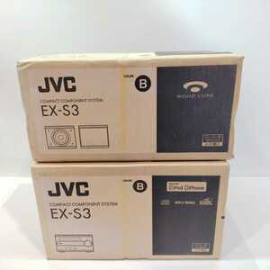 ◎未使用◎ Victor/JVCビクター コンパクトコンポーネントシステム EX-S3-B ブラック ウッドコーン