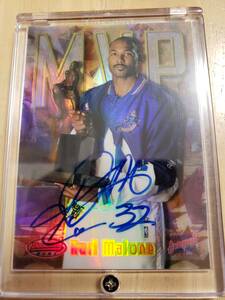 SP サイン 1998 -99 Bowmans Best Refractor KARL MALONE Auto / カール マローン Autograph MVP