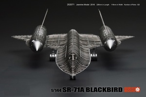 ■ MMZ ジャスミン 3D 金属パズル 1/144 SR-71A BLACKBIRD フル ■ DIY モデル 組立 金属 モデルキット 3D レーザーカット パズル B286