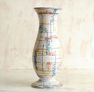 西ドイツ製 ヴィンテージ Jasba Keramik 陶器の花瓶 花器 一輪挿し ミッドセンチュリー期 フラワーベース アンティーク_ig2372