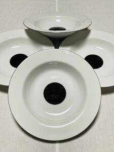 ササキ硝子　SASAKI のパスタ皿、スープ皿4枚　23センチ　新品未使用 ウェッジウッド　ジノリ　ロンハーマン