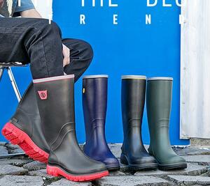 メンズ　ファッション レインブーツ レインシューズ ロング丈雨靴 作業靴 雨雪対策 防滑 2780sd