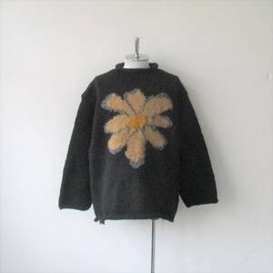 名作 ■ Niche. Roll Neck Sweater MacMahon Knitting Mills ロールネック セーター ニット 花柄 フラワー ニッチ ■