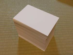 【500枚入】はがき大用紙（100×148mm）　白、無地　　　案内状、挨拶状、QSLカード用紙