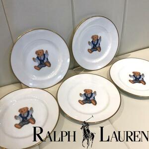 ラルフローレン　ポロベア　プチケーキ皿セット　5枚　テーブルトップコレクション