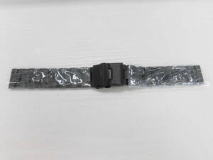 1384▲箱付 Minaori 腕時計交換用ベルト 約20mm ステンレス ブラック 工具付