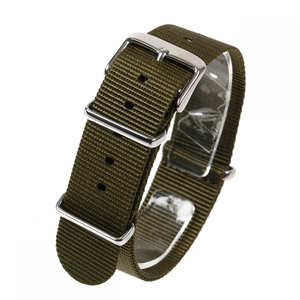 NATO20mm カーキグリーン 時計ベルト 取付マニュアル付き