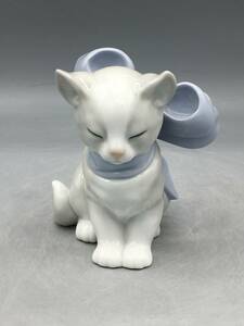 リヤドロ LLADRO 陶器人形 猫 リボン フィギュリン スペイン製 陶器 置物 リアドロ ナオ