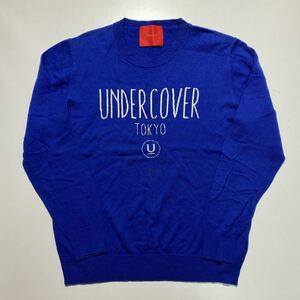 【M】UNDERCOVER UC TOKYO Crew Neck Wool Knit アンダーカバー クルーネック ウール ニット ブルー (UCP9902) R830