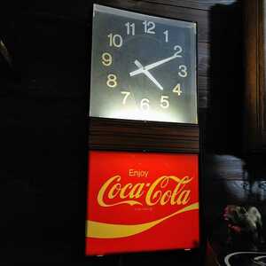 ★1点限り★1980s coca cola コカ・コーラ 掛け時計 クロック 看板 ビンテージ コカコーラ ライト ランプ ガレージ バー ヴィンテージ