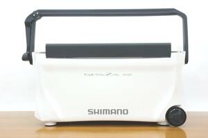 ＜クーラーボックス＞シマノ　スペーザベイシス　250キャスター　NS-D25U　ピュアホワイト　【美品】