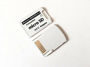 送料無料…PlayStation Vita メモリーカード変換アダプター Ver.5.0 ゲームカード型 microSDカードをVitaのメモリーカードに変換可能〈白〉