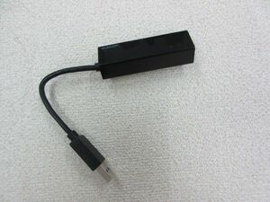 1.5【有線LAN アダプター】ELECOM「EDC-GUA3-B」 USB2.0 ケーブル長 9cm EU