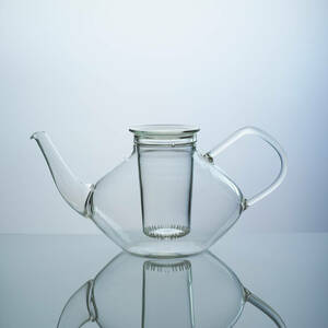 イエナグラス ティーポット 1.5L 耐熱ガラスポット / JENA GLAS JENAER GLAS Tea Pot /アンティーク 1950s バウハウス ドイツ 硝子 工芸茶