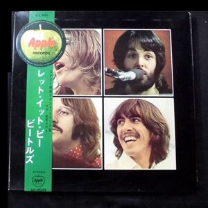JPN-東芝音工,Apple丸帯付,赤盤,w/Get Back-Book!! The Beatles / Let It Be Box