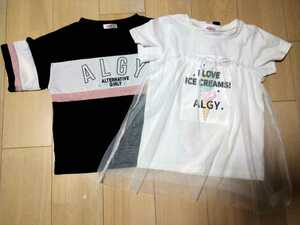 アルジー　XS　140　Tシャツ　半袖シャツ　セット　ＡＬＧＹ 