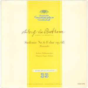 独DGG LPM18202　ベートーヴェン「交響曲第6番」　ヨッフム　ベルリン・フィル