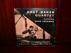 【オリジナル入手困難】CHET BAKER QUARTET Featuring Russ Freeman (DG,FLAT,黒ラベル,額縁,Carson Smith,Larry Bunker,Pacific Jazz)