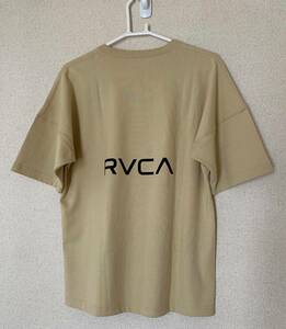 RVCA　ルーカ　半袖　Tシャツ　バックプリント　レディース　USサイズS　日本サイズL　新品未使用　送料無料　ルカ　ベージュ 茶 TAN 人気