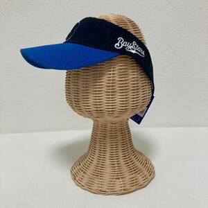 ◆新品◆お洒落な逸品◆YOKOHAMA BAYSTARS/横浜ベースターズ サンバイザー 帽子 キャップ ブルー ブラック 黒 メンズ F ON3200