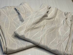 (送料無料)美品 遮光1級 カーテン ドレープカーテン ☆100㎝幅用、丈 200㎝ ×2枚セット
