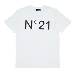 N°21 / ヌメロ ヴェントゥーノ numero ventuno 2022春夏新作 ロゴ Tシャツ ホワイト 16Y Lサイズ相当