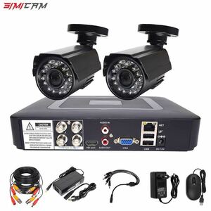  防犯カメラ ビデオ監視システム CCTV セキュリティカメラ レコーダー DVR AHD 屋外 カメラ 1080Pナイトビジョン カメラ 2セット