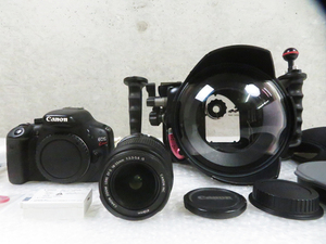 CANON キャノン EOS KISS X4 一眼レフカメラ / ノーティカム NA-550D 防水 ハウジング / ドームポート 管理カメラ40511AQ