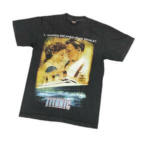 希少 ■ TITANIC vintage T-Shirt タイタニック プリント クルーネック ヴィンテージ Tシャツ ■ L