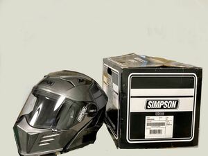 Mサイズ　SIMPSON(シンプソン) DARKSOME ヘルメット ガンメタ