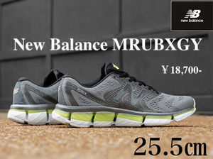 ◆モデル出品◆新品 25.5cm New Balance MRUBXGYD ニューバランス 18,700円 男性用「RUBX」メンズランニングシューズ GY(グレー)