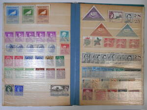 外国切手（上段6枚未使用）